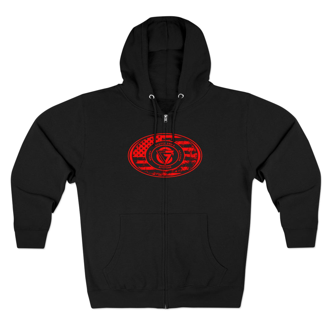 CG OUTLAW RED BLACK /DONT BE A BITCH ZIP UP