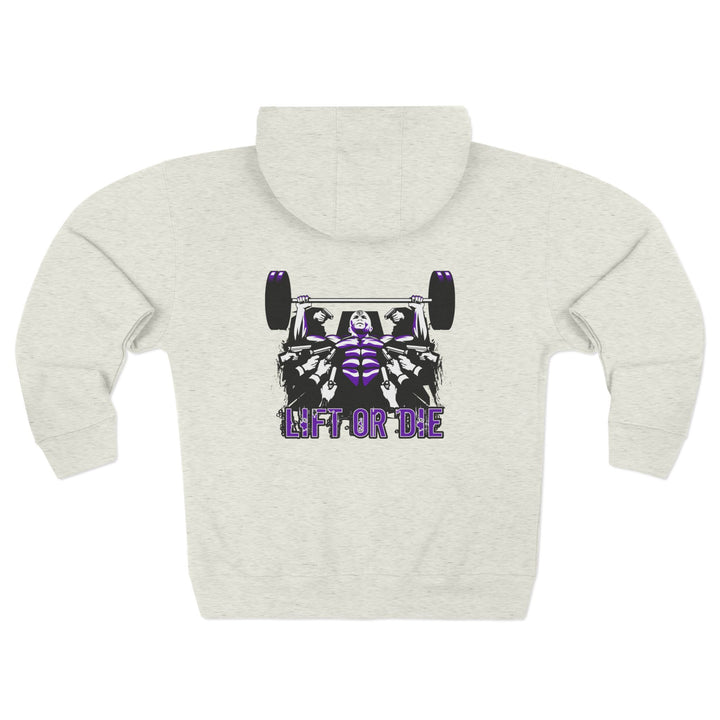 MACK WICK LIFT  PURPLE WHITE /LIFT OR DIE ZIP UP