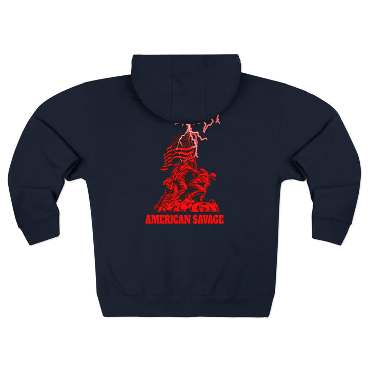 CG EZ RIDER  RED BLACK/AMERICAN SAVAGE ZIP UP