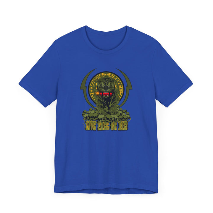 DYNAMITE TIGER ARMY GREEN YELLOW ACCENT /LIVE FREE OR DIE