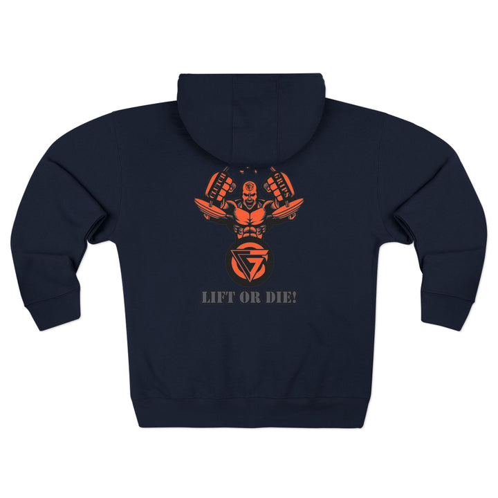 CG MAC SNAP GREY ORANGE /LIFT OR DIE ZIP UP