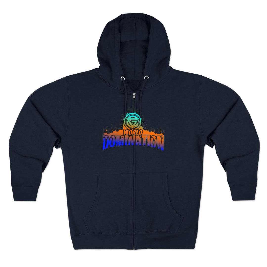 CG MAC THE LION TAMER BLUE ORANGE AQUA ZIP UP