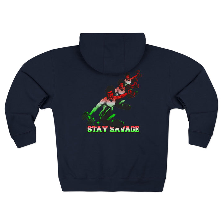 CG LIFT KICK RED WHITE GREEN FADE/STAY SAVAGE ZIP UP