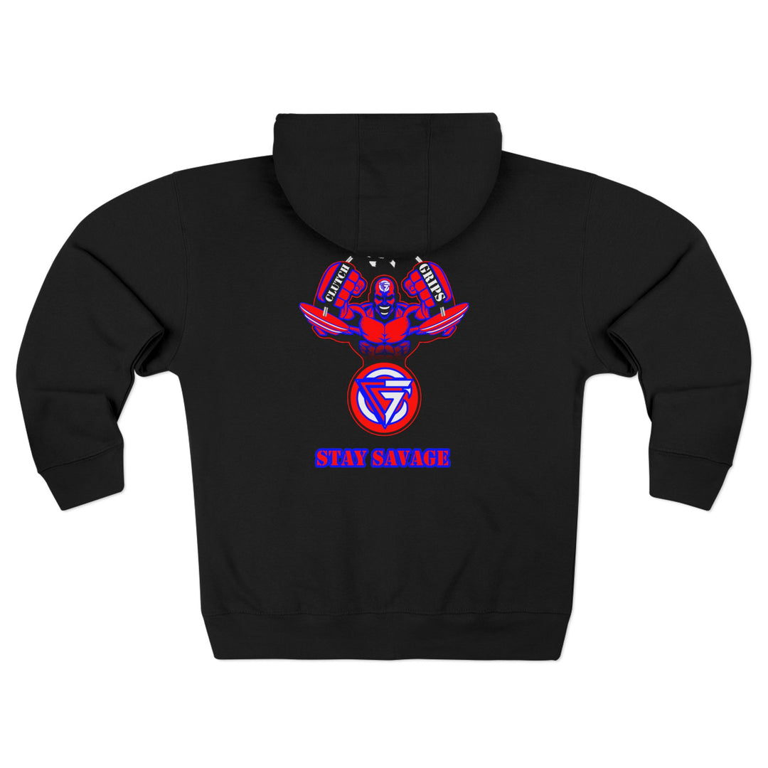 MAC SNAP RED BLUE WHITE /STAY SAVAGE ZIP UP