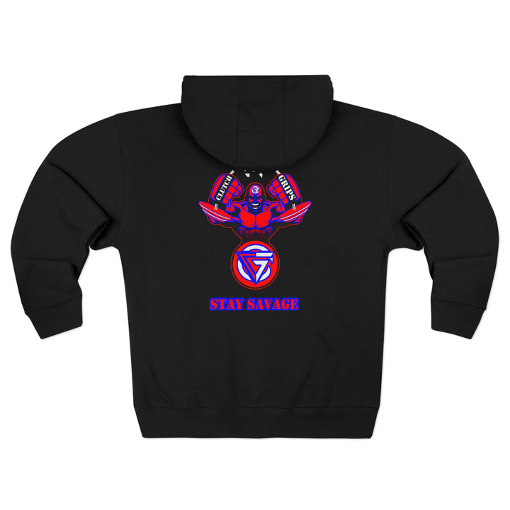 MAC SNAP RED BLUE WHITE /STAY SAVAGE ZIP UP