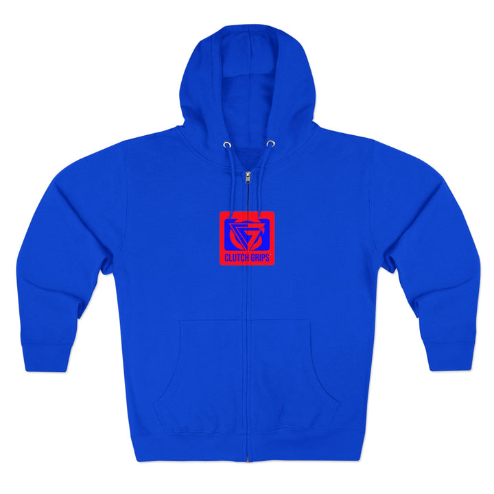ENTER THE MAC HYPER RED BLUE /LIFT OR DIE ZIP UP