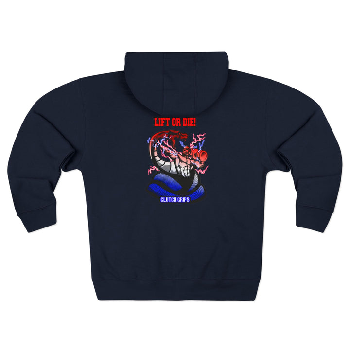 MAC VS SNAKE RED WHITE BLUE FADE /LIFT OR DIE ZIP UP