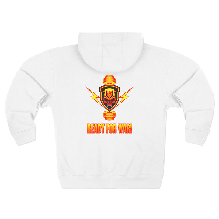 CG SGL SKULL BELL RED GOLD/READY FOR WAR ZIP UP