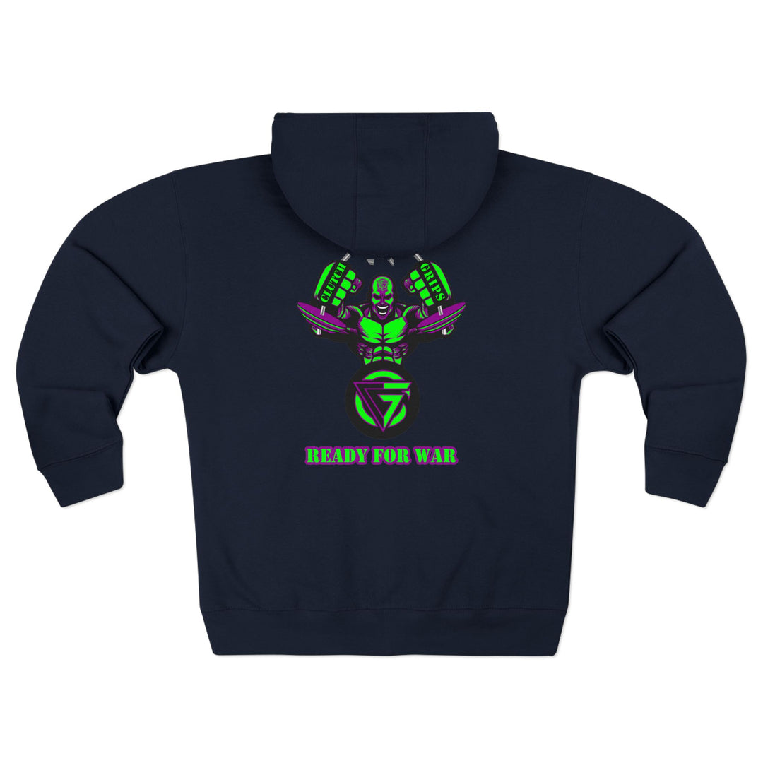 MAC SNAP PURPLE GREEN /READY FOR WAR ZIP UP
