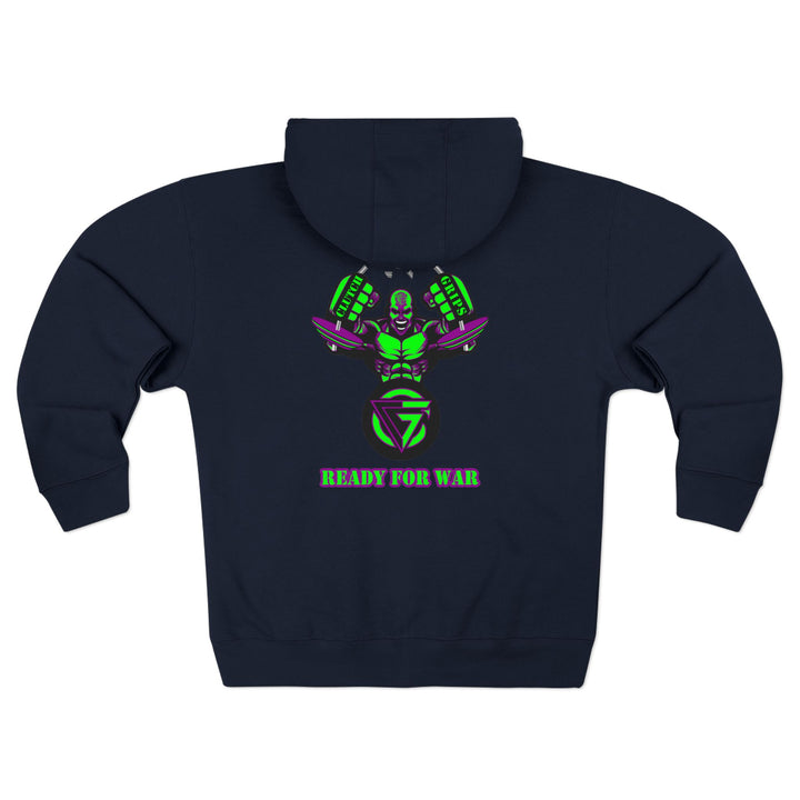 MAC SNAP PURPLE GREEN /READY FOR WAR ZIP UP