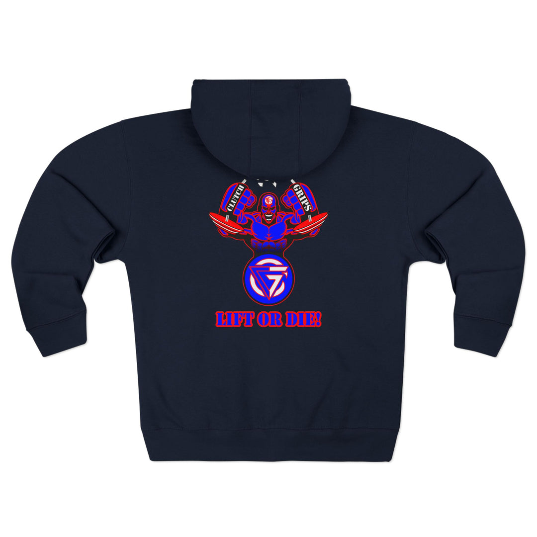 MAC SNAP RED BLUE/LIFT OR DIE ZIP UP