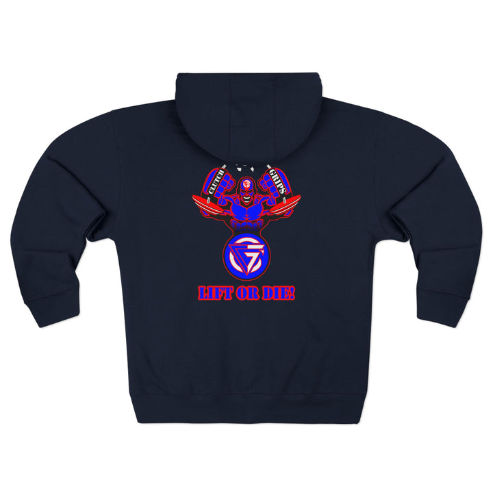 MAC SNAP RED BLUE/LIFT OR DIE ZIP UP