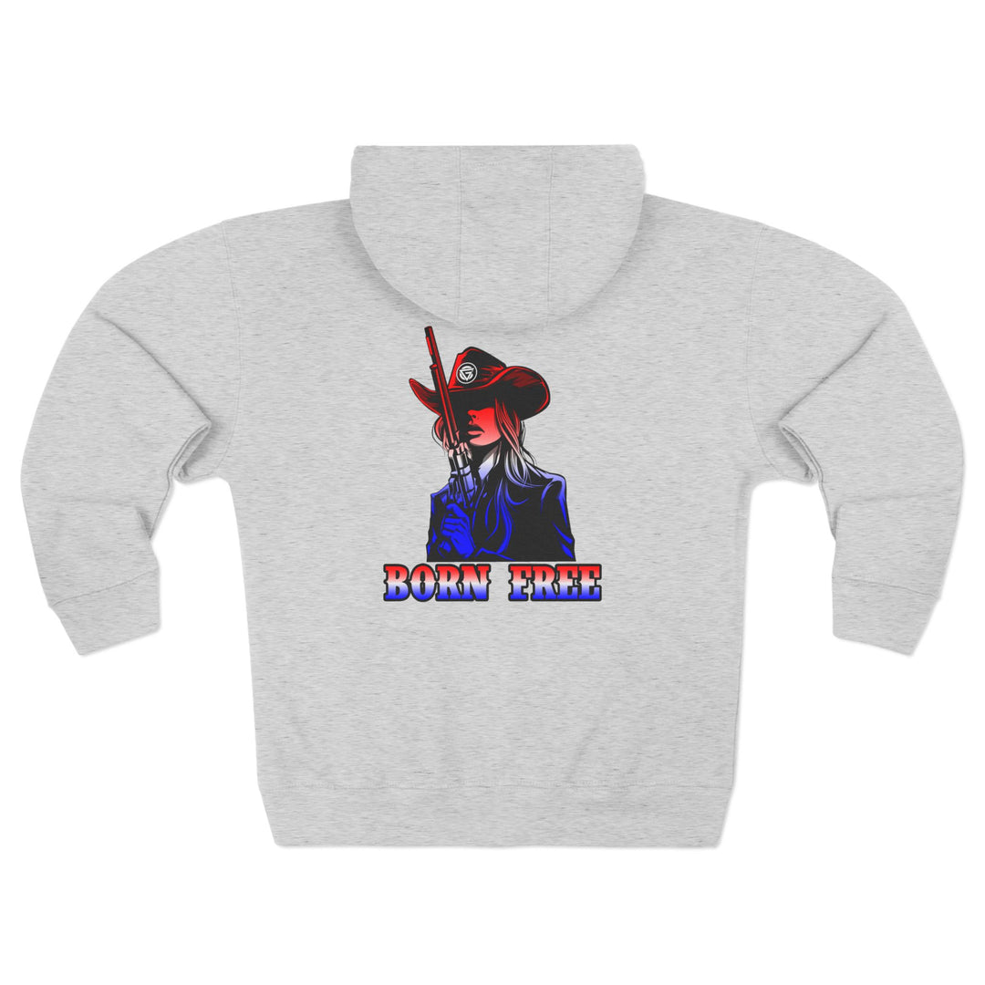 CG REBEL WOMAN RED WHITE BLUE FADE /BORN FREE ZIP UP