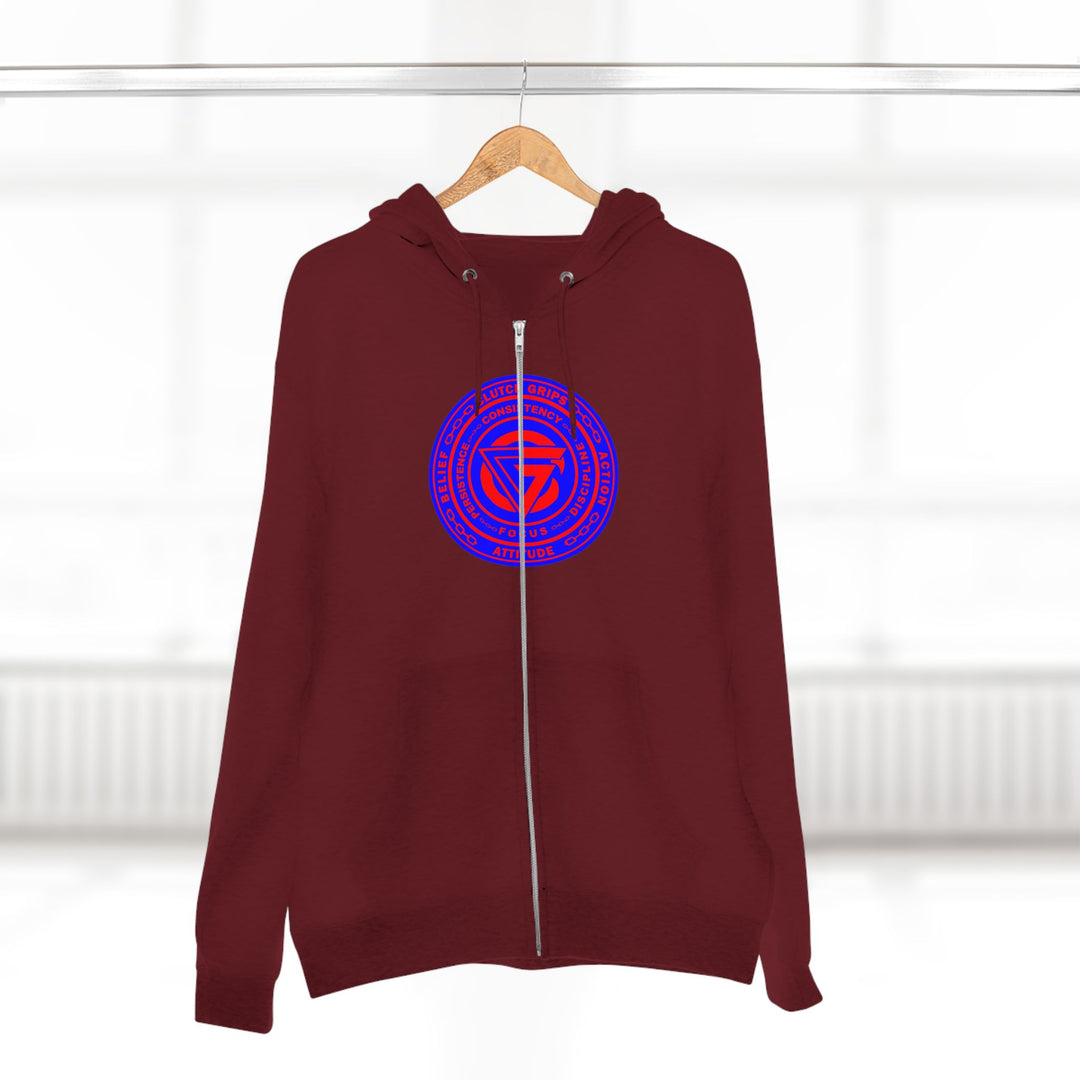 MAC VS SNAKE RED BLUE /LIFT OR DIE ZIP UP