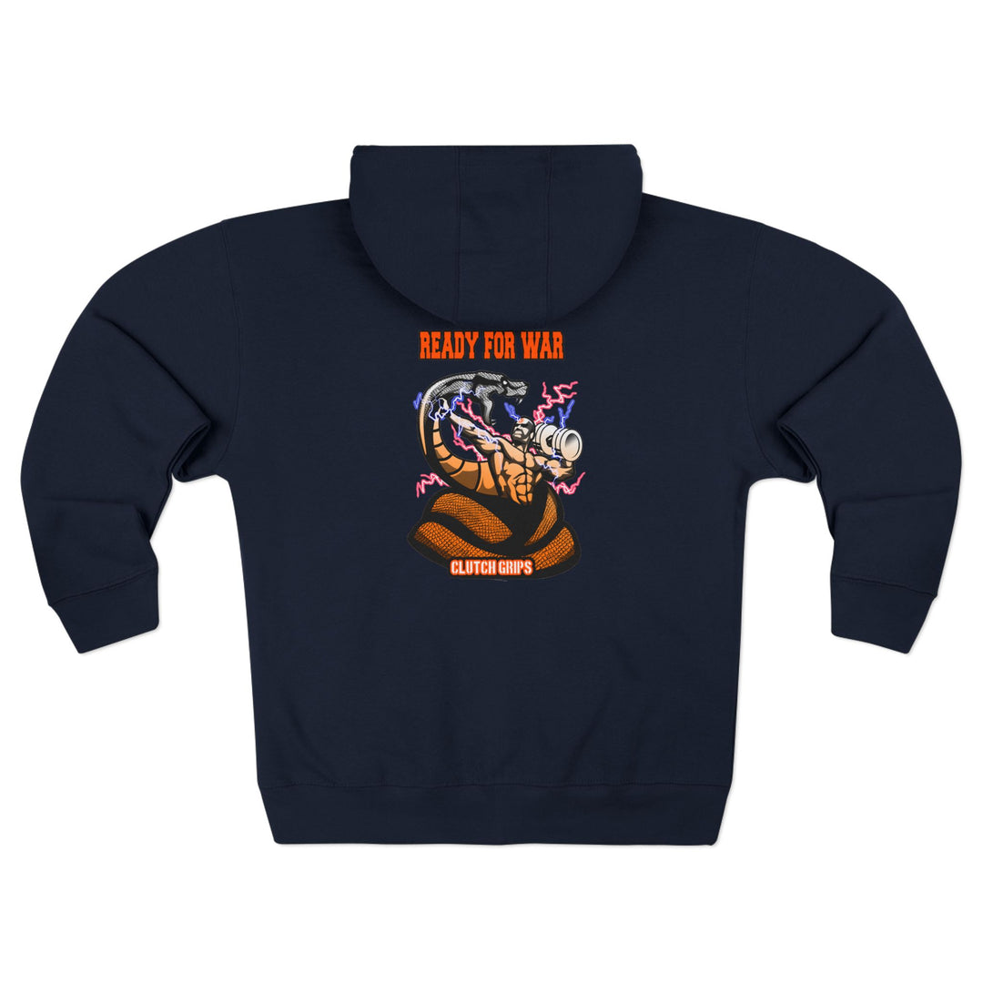 MAC VS SNAKE ORANGE WHITE FADE /READY FOR WAR ZIP UP