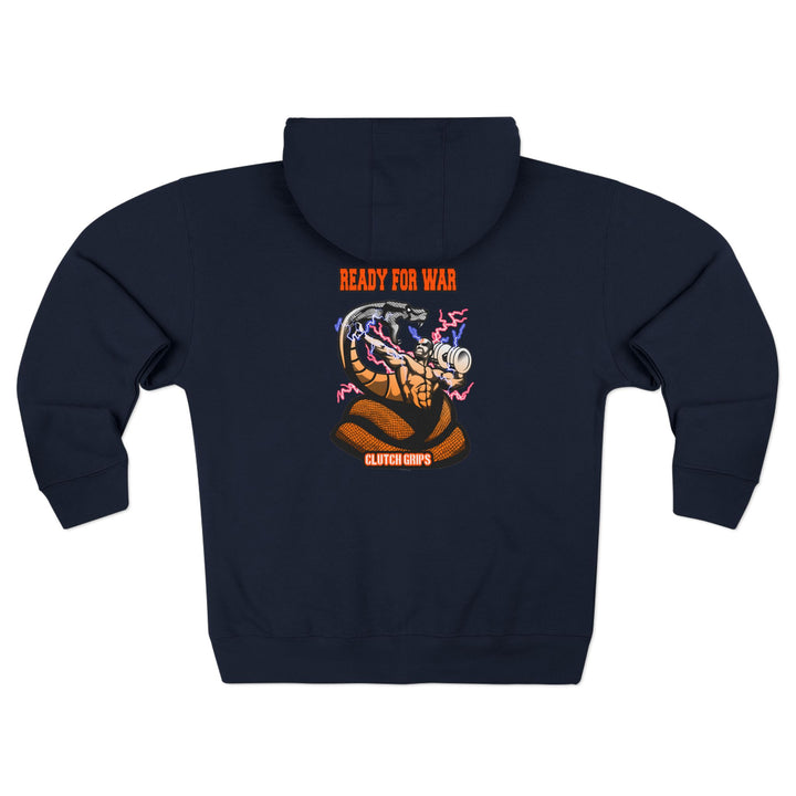 MAC VS SNAKE ORANGE WHITE FADE /READY FOR WAR ZIP UP