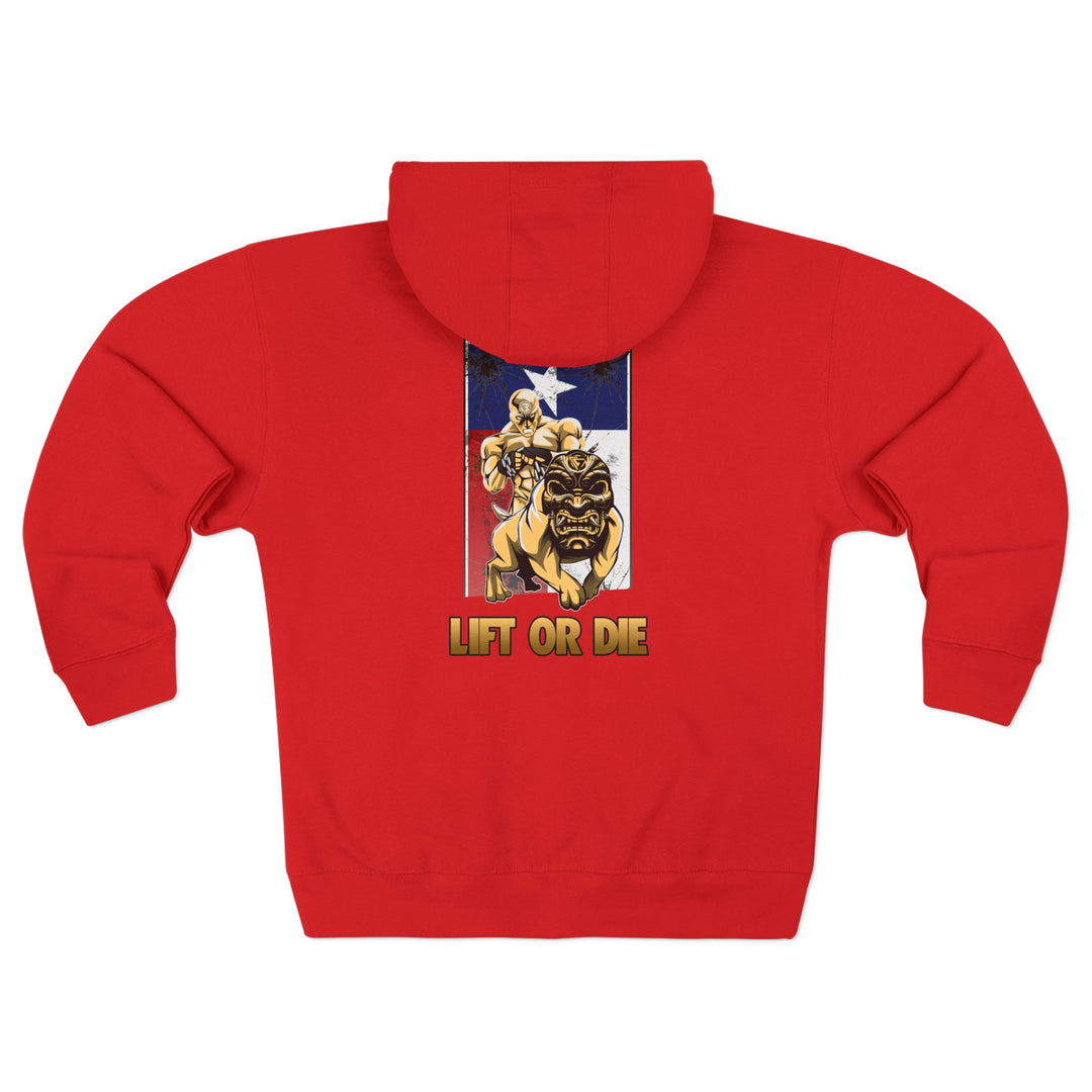 CG ANGRY DOG LONE STAR TEXAS STYLE /LIFT OR DIE ZIP UP