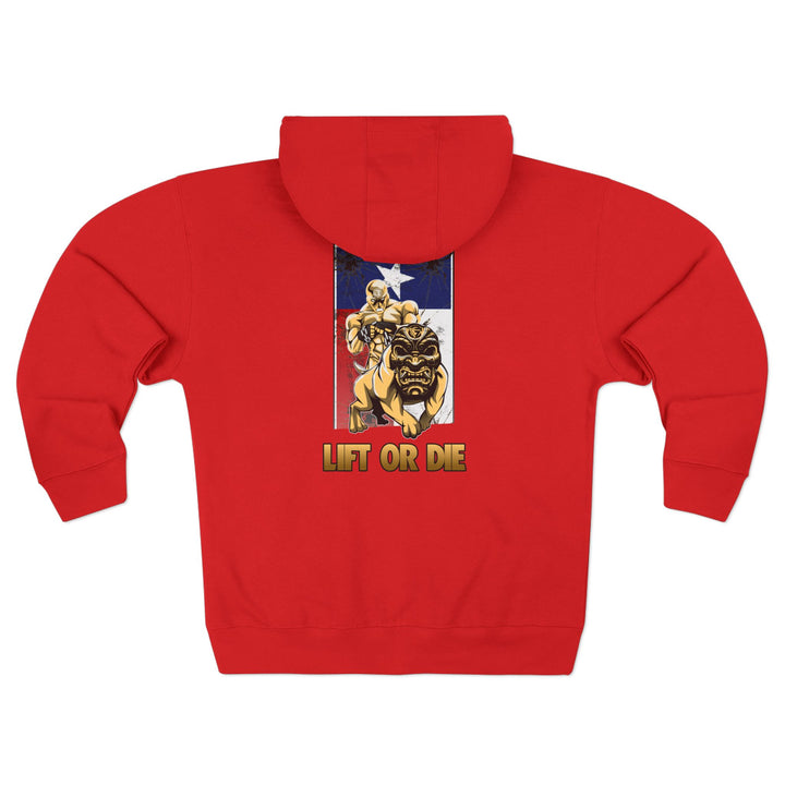CG ANGRY DOG LONE STAR TEXAS STYLE /LIFT OR DIE ZIP UP