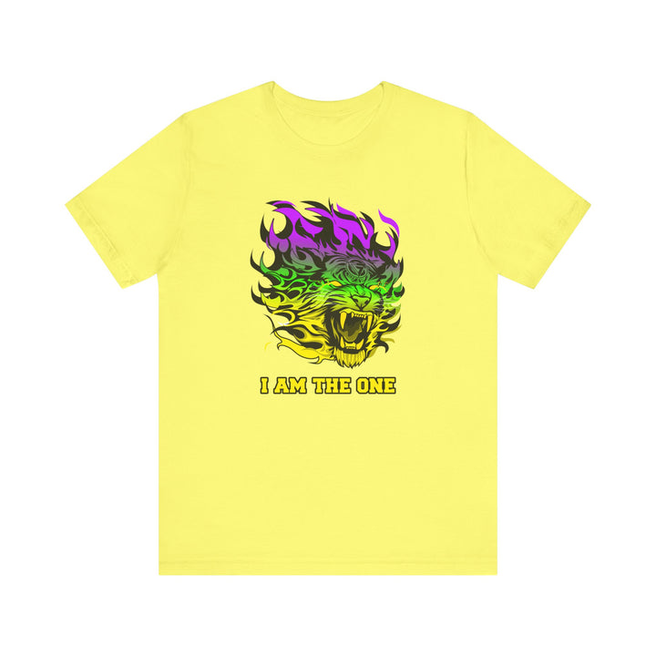 TIGER FLAME YELLOW GREEN PURPLE FADE/I AM THE ONE