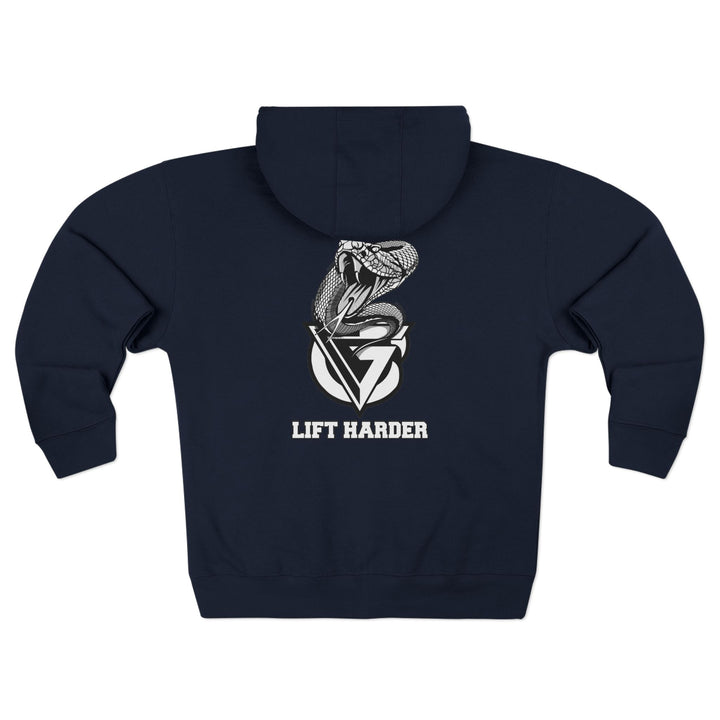 WICKED VIPER BLACK WHITE /LIFT HARDER ZIP UP (TIK TOK)
