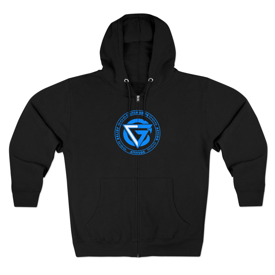 MAC SNAP DRAGON BLUE /LIFT OR DIE ZIP UP