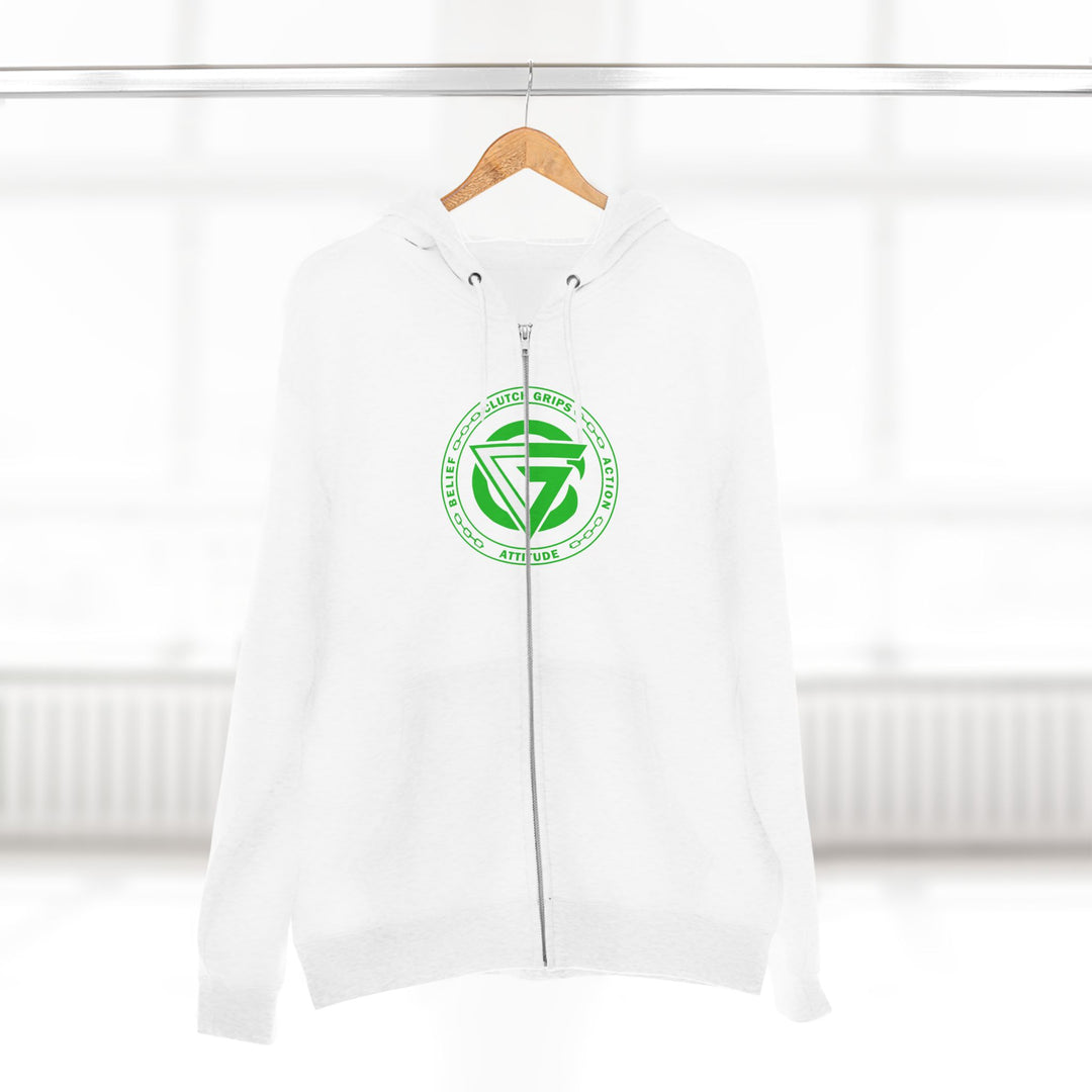 CG LION HEART GREEN WHITE /STAY SAVAGE ZIP UP