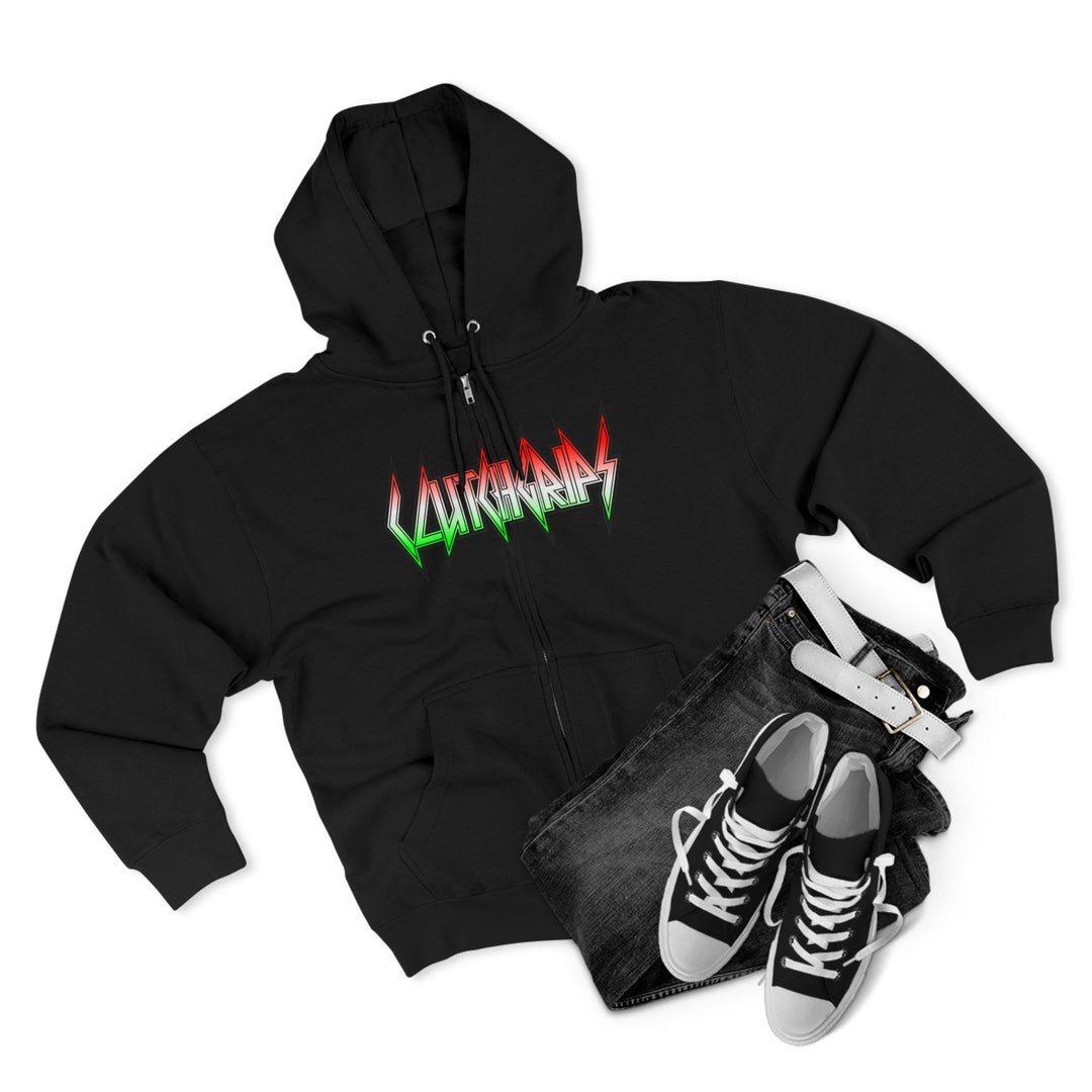 CG SERPENT SLAYER RED WHITE GREEN FADE /DONT BE A BITCH ZIP UP