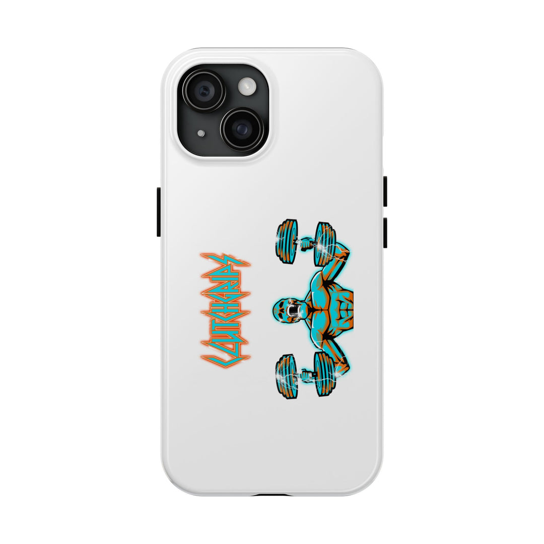 RIDE THE LIGHTNING MIAMI COLORS AQUA ORANGE PHONE CASE/CLUTCHGRIPS