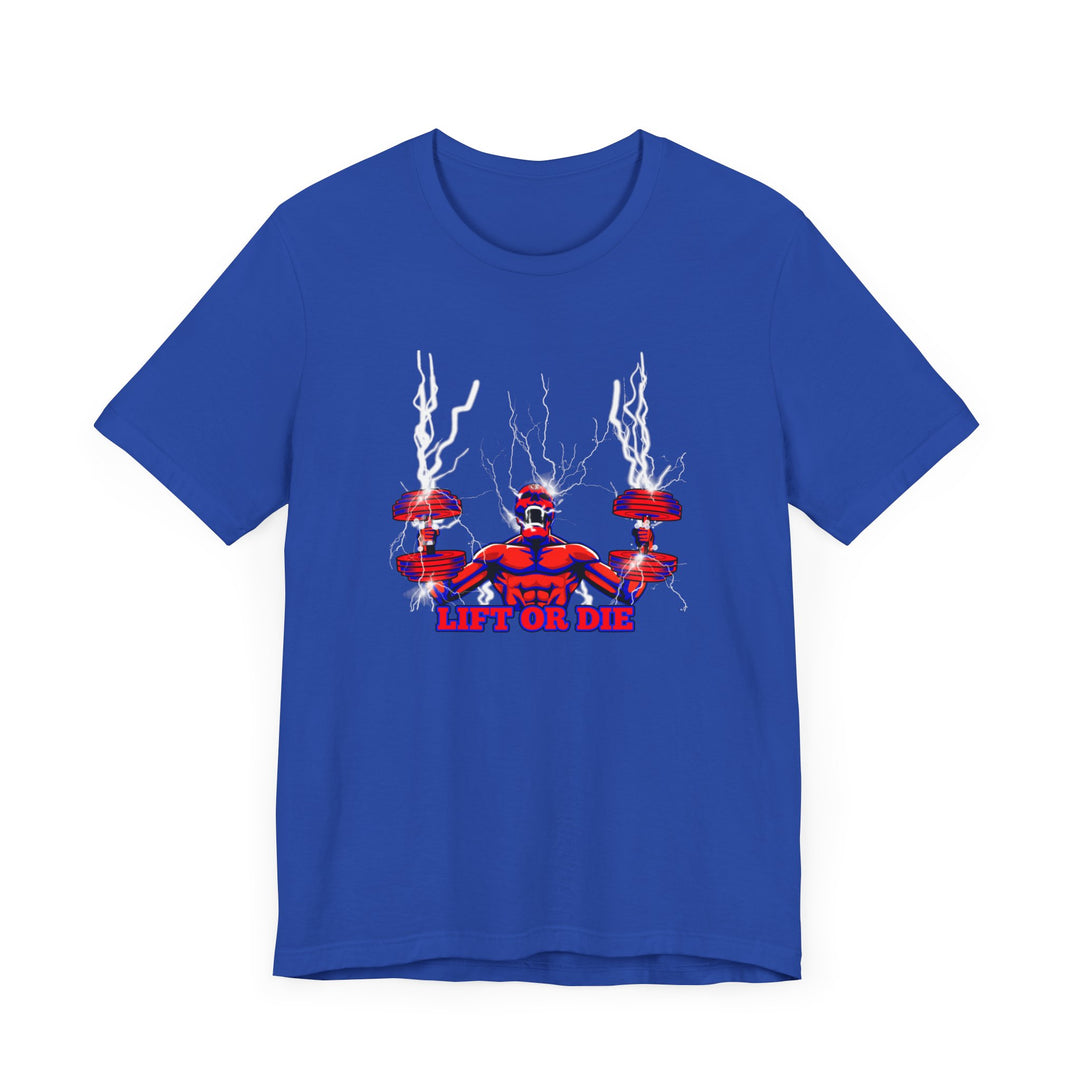 RIDE THE LIGHTNING RED BLUE/LIFT OR DIE