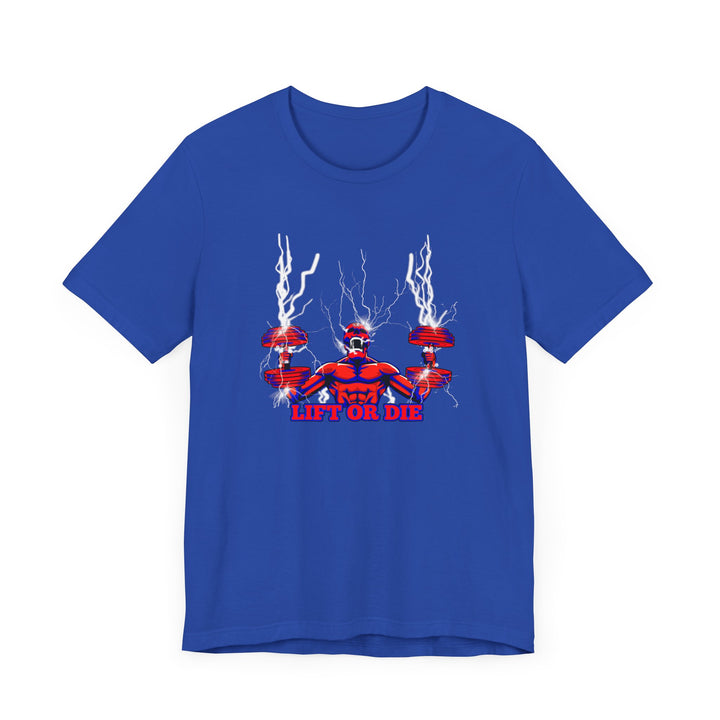 RIDE THE LIGHTNING RED BLUE/LIFT OR DIE