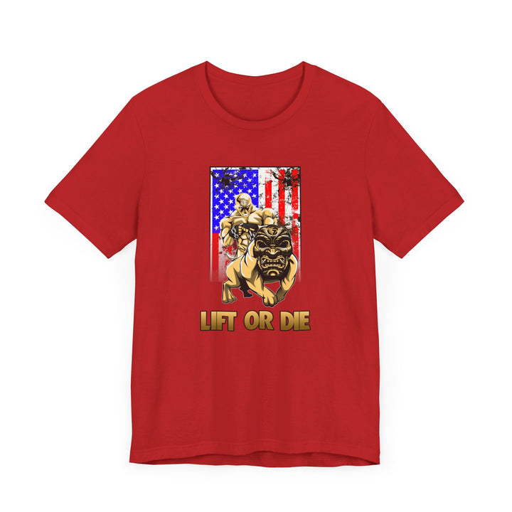 ANGRY DOG SAND AMERICAN FLAG/LIFT OR DIE