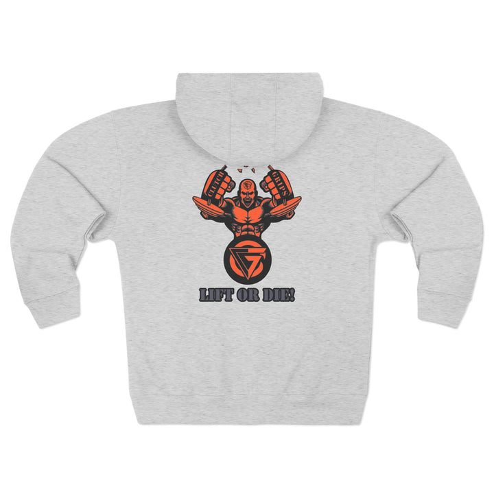 CG MAC SNAP GREY ORANGE /LIFT OR DIE ZIP UP