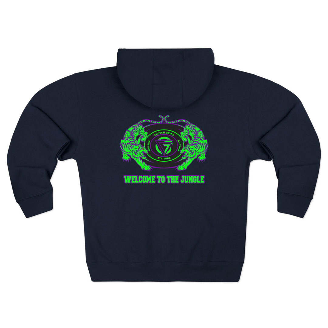 CG TIGER VS TIGER GREEN PURPLE /WELCOME TO THE JUNGLE ZIP UP