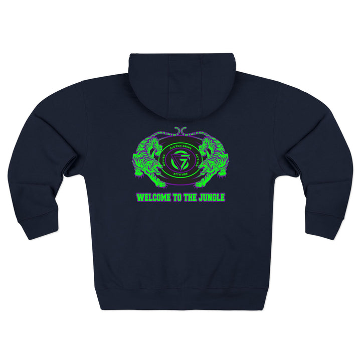 CG TIGER VS TIGER GREEN PURPLE /WELCOME TO THE JUNGLE ZIP UP
