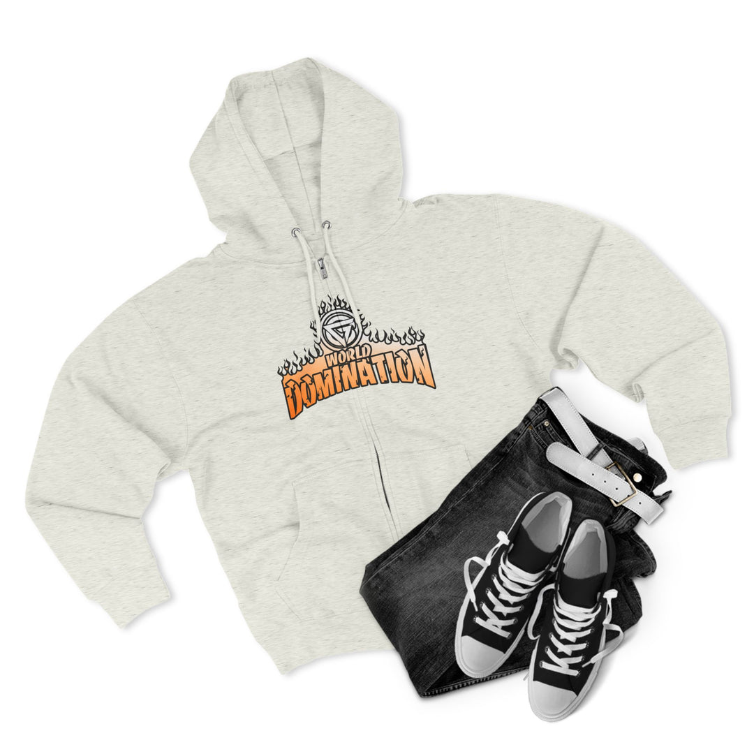 CG MAC SNAP DRAGON ORANGE WHITE FADE /LIFT OR DIE ZIP UP