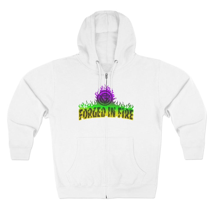 CG LIFT KICK YELLOW GREEN PURPLE FADE/WELCOME TO THE JUNGLE ZIP UP