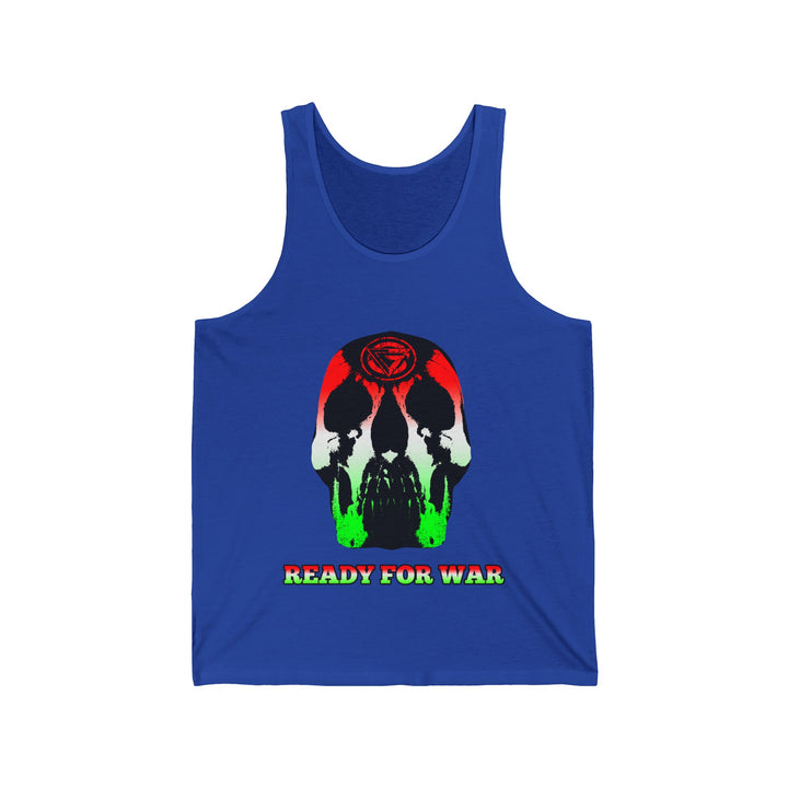 SKULLATOR TANK RE WHITE GREEN /READY FOR WAR