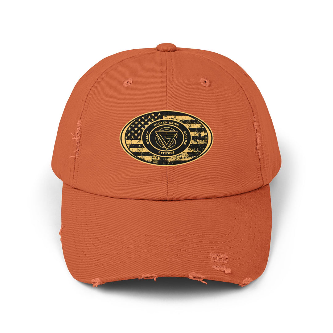CG DESERT WAR DISTRESS OVAL FLAG CAP