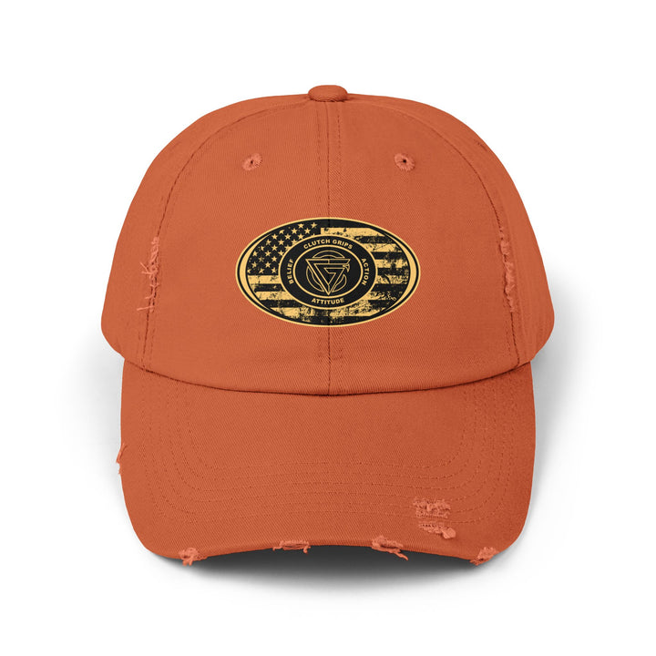 CG DESERT WAR DISTRESS OVAL FLAG CAP