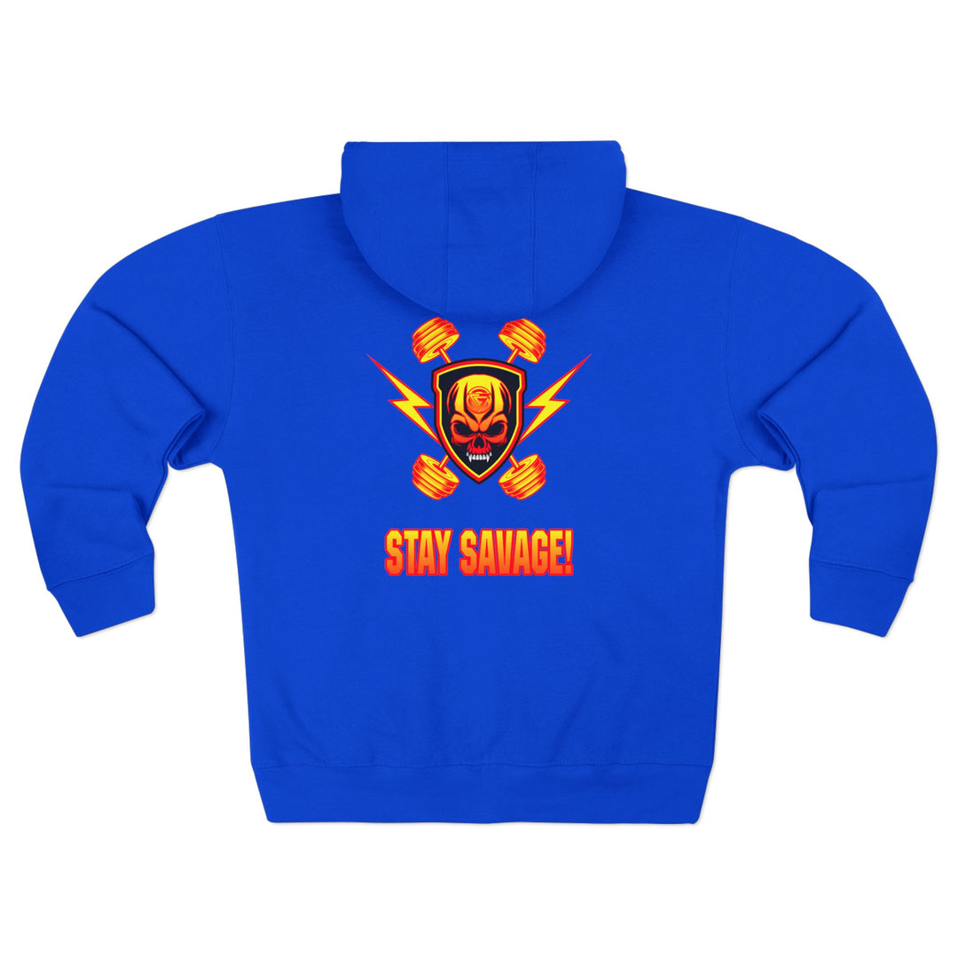 CG DBL SKULL BELL RED GOLD/STAY SAVAGE ZIP UP