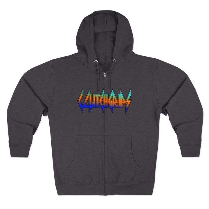 CG APE VS ZILLA ORANGE BLUE AQUA FADE /STAY SAVAGE ZIP UP
