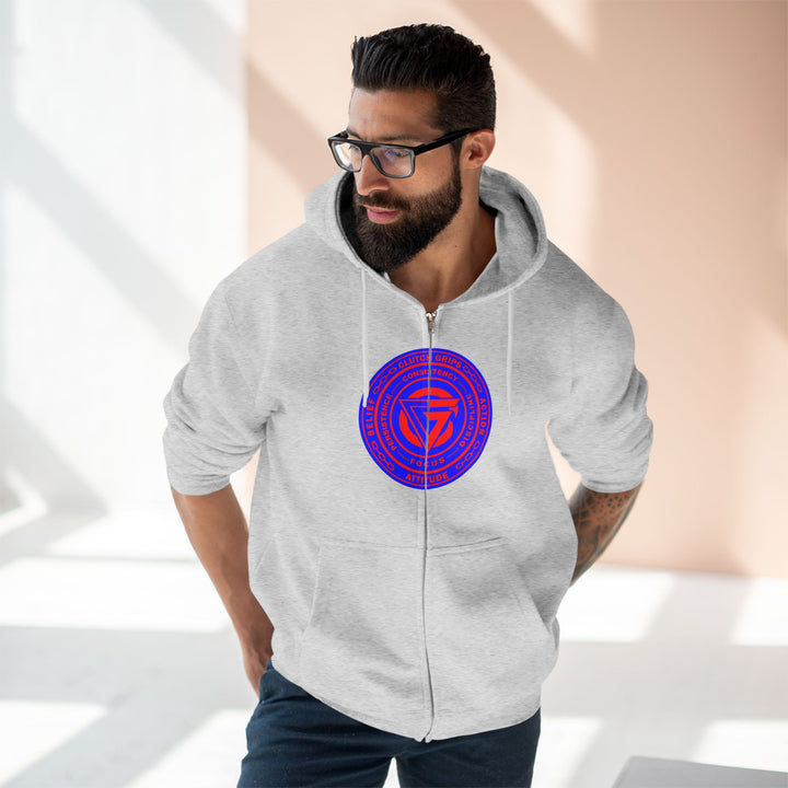 MAC VS SNAKE RED BLUE /LIFT OR DIE ZIP UP