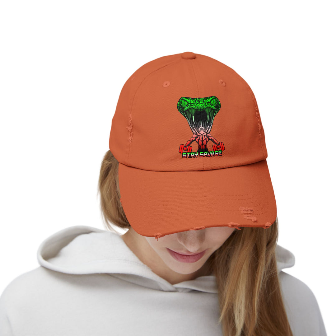 MAN VS VIPER RED WHITE GREEN FADE /STAY SAVAGE CAP