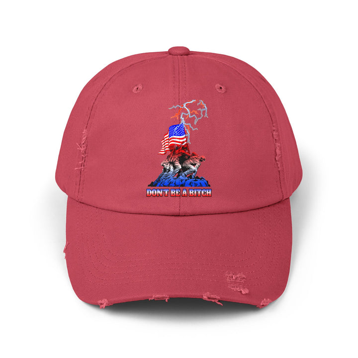 AMERICAN WARRIORS RED WHITE BLUE FADE/DONT BE A BITCH CAP