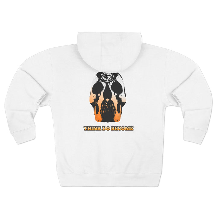 CG SKULL ORANGE WHITE FADE  /THINK DO BECOME ZIP UP