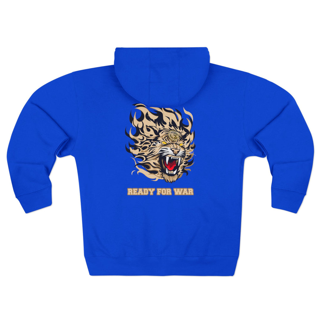 CG TIGER FLAME DESERT SAND /READY FOR WAR  ZIP UP