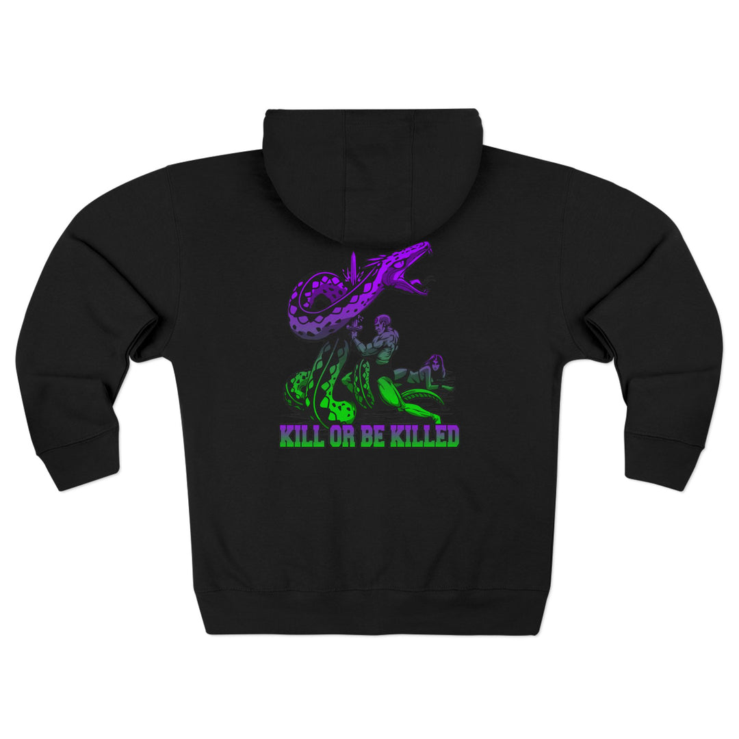 CG SERPENT SLAYER PURPLE GREEN /KILL OR BE KILLED ZIP UP