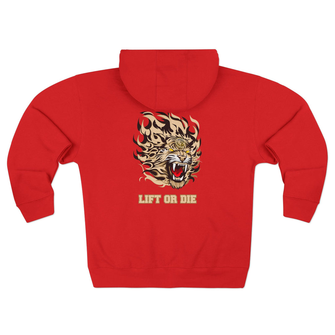 CG TIGER FLAME DESSERT SAND /LIFT OR DIE ZIP UP