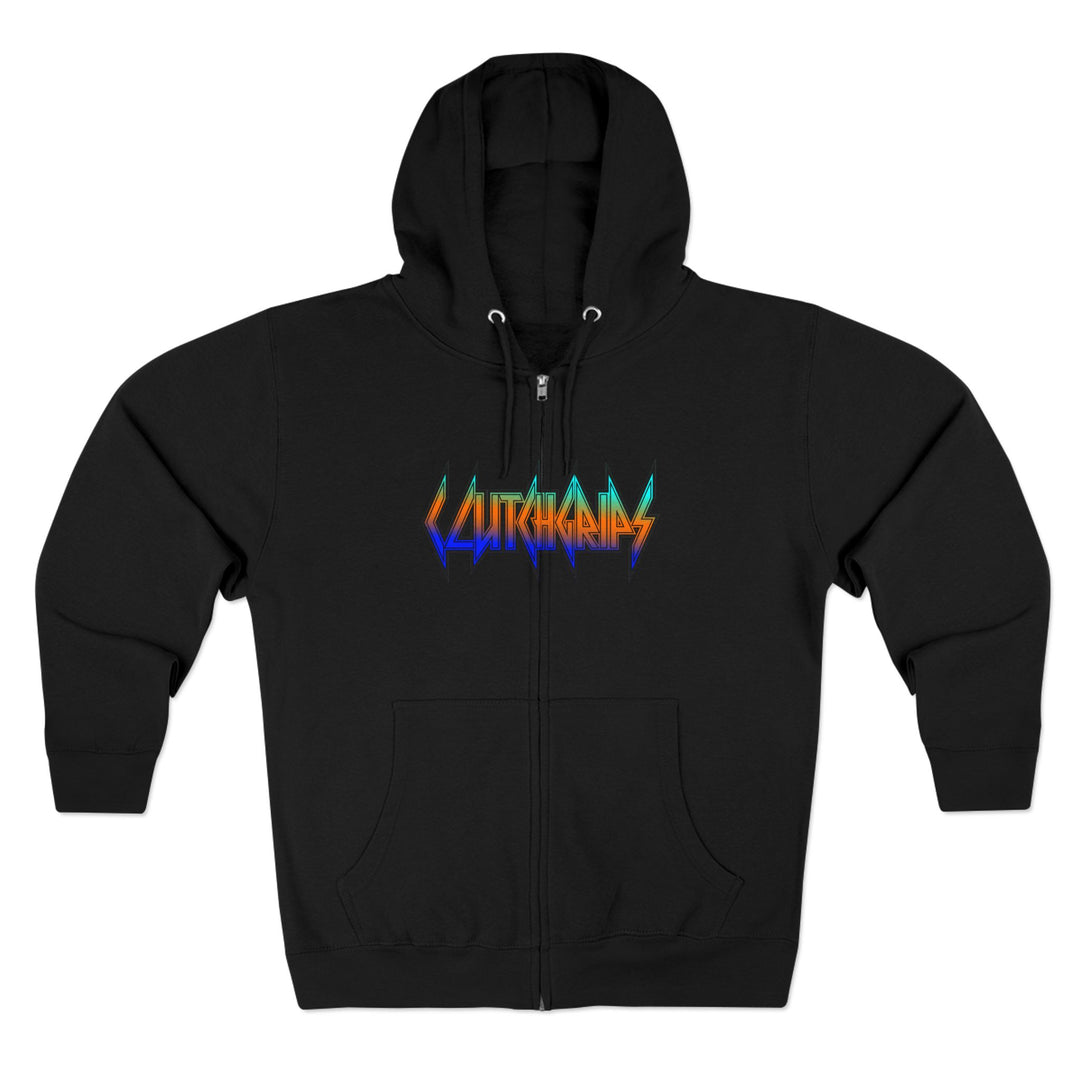 CG MAC MASTER FLASH BLUE ORANGE AQUA FADE /LIFT OR DIE ZIP UP