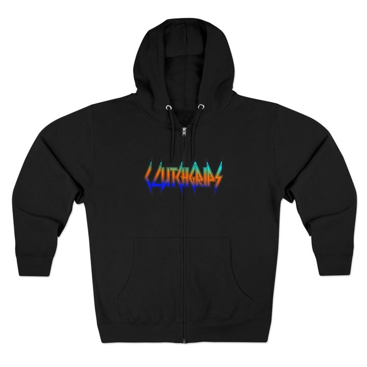 CG MAC MASTER FLASH BLUE ORANGE AQUA FADE /LIFT OR DIE ZIP UP
